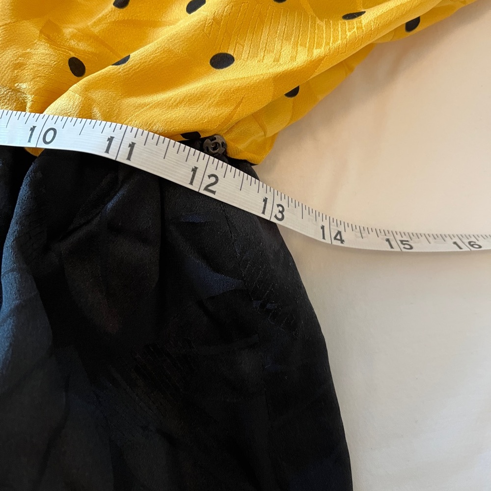 Saint Remei Silk Dress. Size 12. Yellow black. Matching jacket sold separately. - Picture 11 of 11